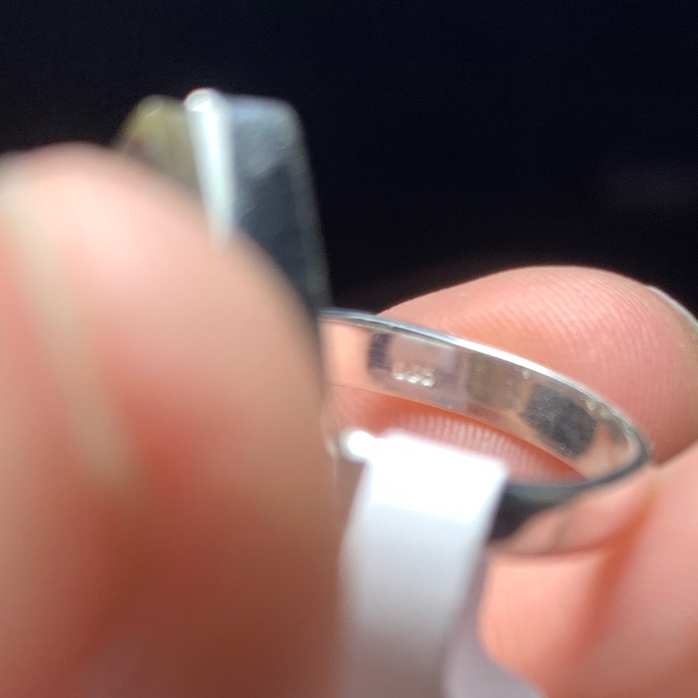 Solid Sterling Silver Abalone Ring - image 4